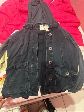 Hollister Hooded Button Jacket